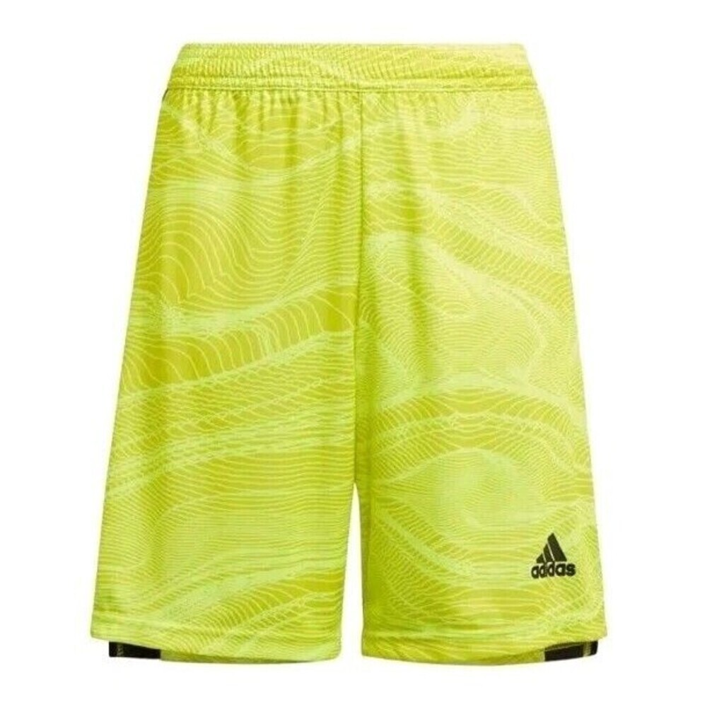 Adidas Condivo 21 Goalkeeper Shorts Acid Yellow Boys Youth Small